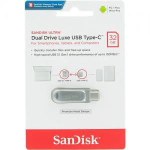 USB Sandisk 32GB Ultra Dual Drive Luxe, USB-C (SDDDC4-032G-G46)