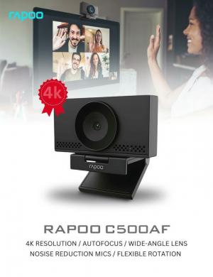 Webcam UHD Rapoo C500AF 4K Ultra HD 8MP